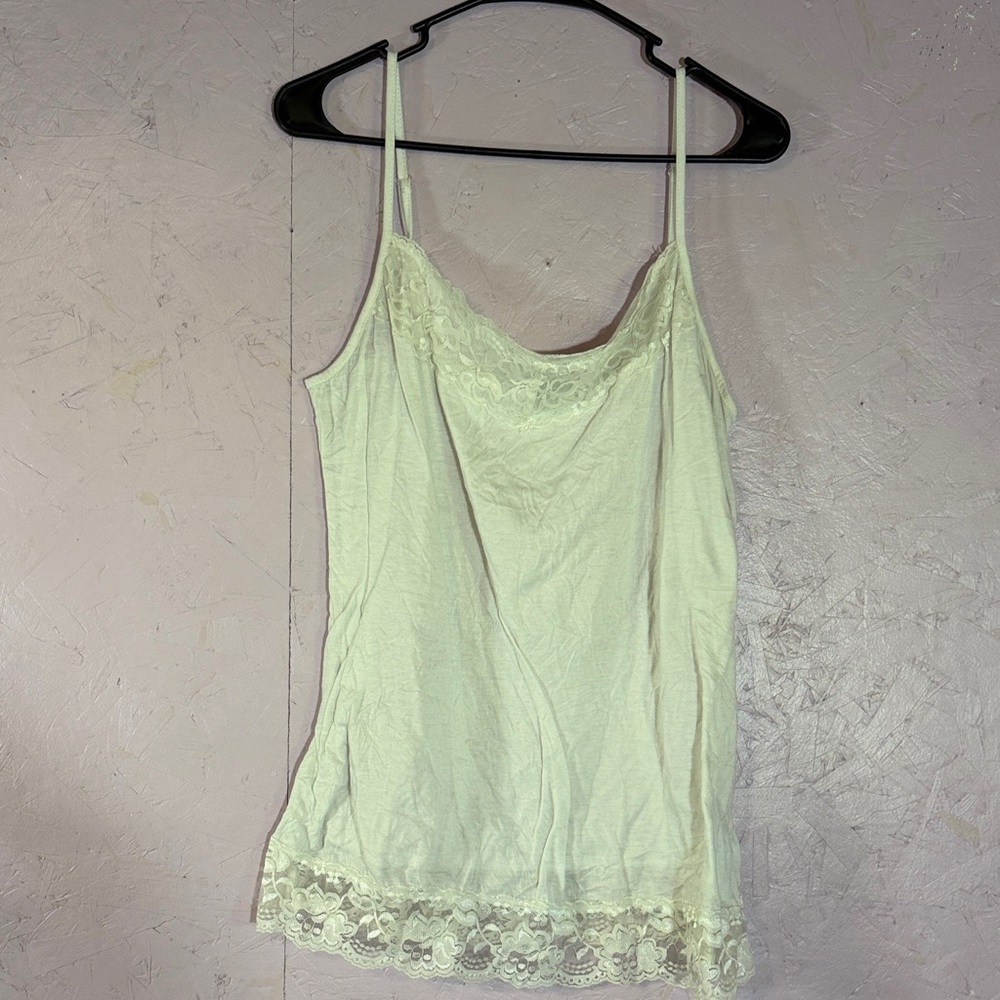 Coco + Carmen White Lace Detail Top
